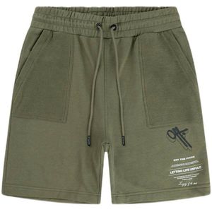 Off The Pitch regular fit short Unfold met printopdruk mermaid