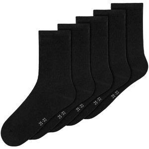 NAME IT KIDS sokken - set van 5 zwart