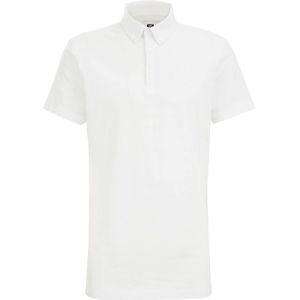 WE Fashion slim fit polo met logo white uni