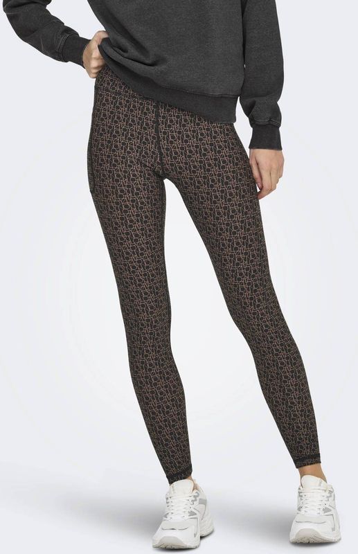 Onpfont-2 - Skinny Fit - Sportlegging - High Waist - Zwart - B-Dry Technologie