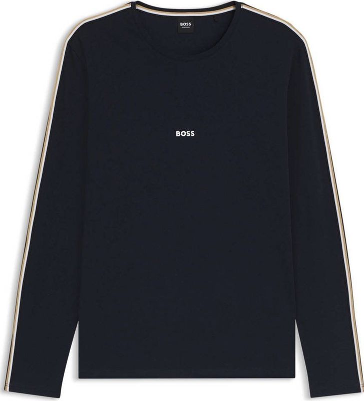 BOSS - 50550484 - T-shirt - Marineblauw - Lange Mouwen - Casual