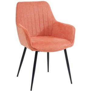Housecraft Living Maud Eetkamerstoelen met armleuning Roze - Set van 2