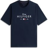 Tommy Hilfiger Heren BT-merk Love Big Hilfiger TEE-B MW0MW43005 S/S T-shirt, blauw, XXL_Plus, Blauw (Woestijnhemel), XXL grote maten