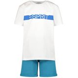 ESPRIT T-shirt + short blauw/wit