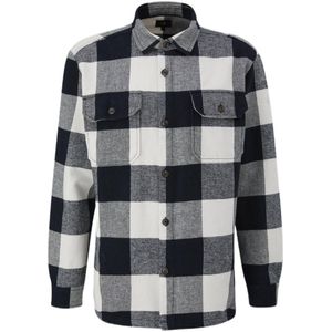 Q/S by s.Oliver geruit loose fit overshirt grijs