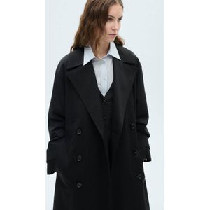 Mango trenchcoat zwart