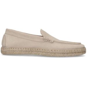 Manfield Suède Espadrilles Beige