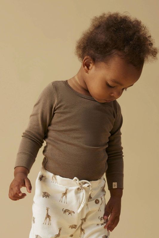 LIL' ATELIER BABY romper bruin