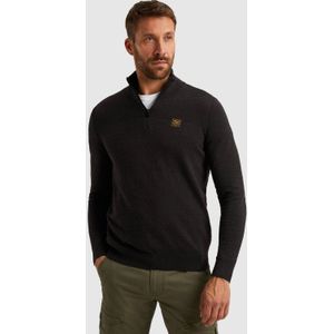 PME Legend Heren trui zwart (Maat: S) - Halslijn: Polokraag,