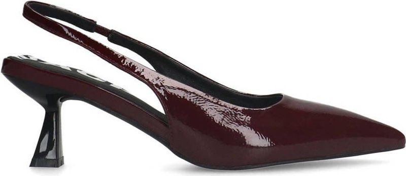 Sacha lak slingback pumps bordeaux