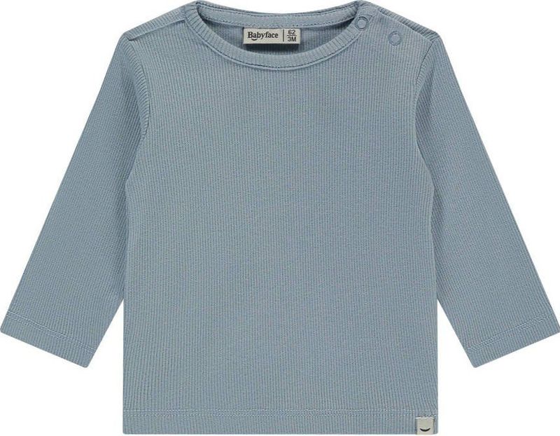 Babyface - Longsleeve - Blauw - Rib Gebreid