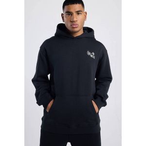 America Today hoodie met backprint zwart