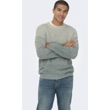 Relaxed fit gebreide pullover van puur katoen, model 'BIRK'