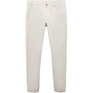 Mango Kids slim fit broek ecru