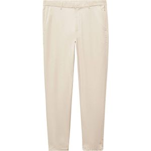 Mango Man slim fit pantalon ecru