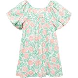 Mango Kids gebloemde jurk groen/rood/wit