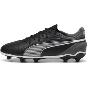 Puma Kin Match junior voetbalschoenen zwart/wit/antraciet