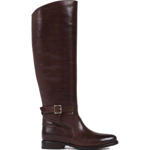 BRONX Luc-yy leren hoge laarzen bruin