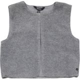 Quapi - Gilet - Grijs Melange - Rib Gebreid