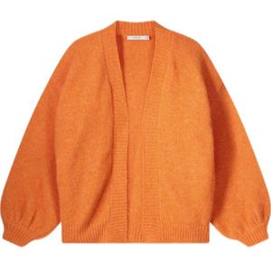 Summum gebreid vest oranje