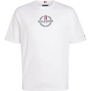 Tommy Hilfiger Big & Tall T-shirt Plus Size met printopdruk white