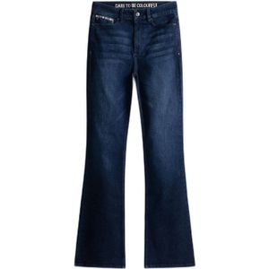 POM Amsterdam flared jeans Esmee dark blue denim