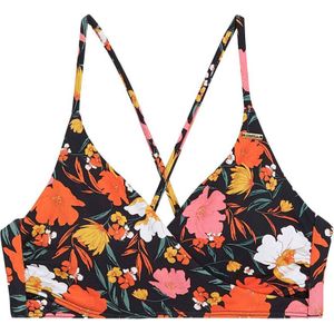 O'Neill voorgevormde bikinitop Baay zwart/oranje/roze