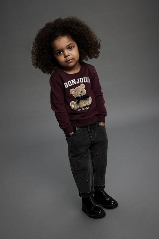 Mom-fit Jeans - Denim - Geborduurd - Verstelbare Taille - Mid-waist