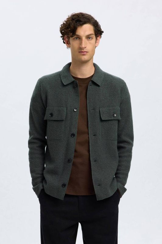 Selected - Nealy Cardigan - Gebreid Herenvest - Met Lange Mouwen - Gekookte Wol