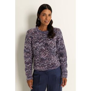 CLAUDIA BY CLAUDIA STRÄTER pullover donkerblauw gebreid