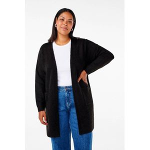 Zizzi gebreid vest zwart