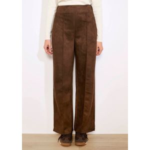 LOLALIZA rechtvallend high waist broek bruin