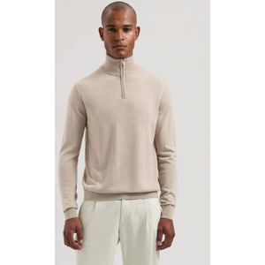 Dstrezzed gebreide trui met wol beige