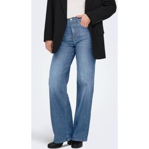 ONLY high waist wide leg jeans light blue denim