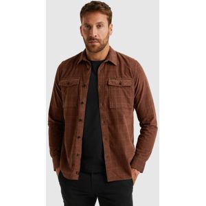 PME Legend - Heren Smoking Overhemd - Bruin