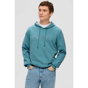 s.Oliver hoodie met logo petrol