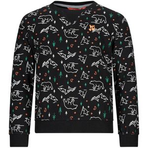 TYGO & vito - Sweater - Zwart - Voor Jongens - Ronde Hals - Lange Mouwen