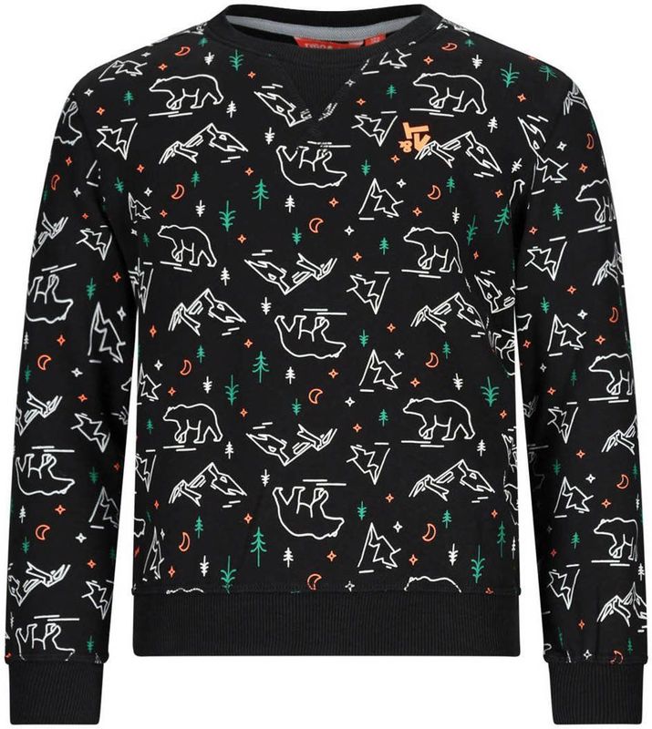 TYGO & vito - Sweater - Zwart - Voor Jongens - Ronde Hals - Lange Mouwen