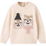 Mango Kids trui beige gebreid