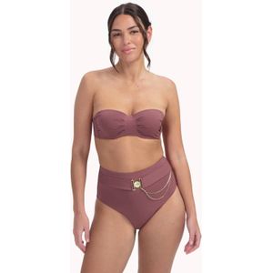 Cyell Design voorgevormde strapless bandeau bikinitop Wild Ginger donkerroze