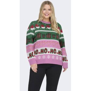 Carhoho - Gebreide Pullover - O-hals - Lange Mouwen - Curve