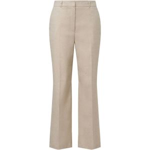 s.Oliver BLACK LABEL high waist straight fit pantalon beige/lichtbruin