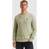 PME Legend Heren trui groen (Maat: S) - Effen - Halslijn: Ronde hals,