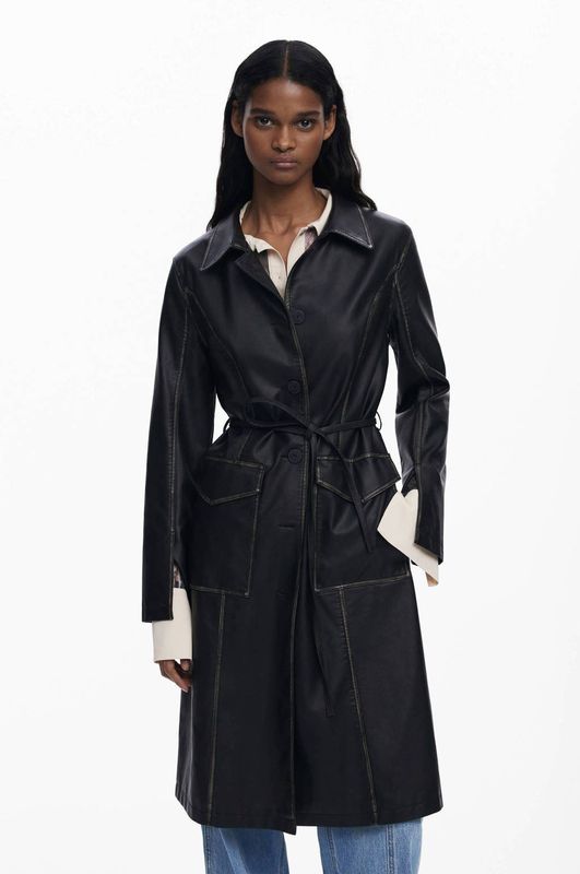 Desigual - Chaq Lilly - Lange Jas - Zwart - Dames