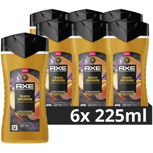 Axe Fine Fragrance Collection Peach Infusion douchegel - 6 x 225 ml