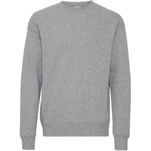 Solid gemêleerde sweater grijs melange