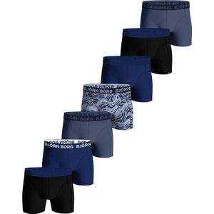 Björn Borg boxershort CORE- set van 7 donkerblauw/blauw