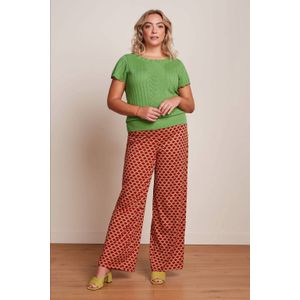 King Louie flared regular waist casual broek rood