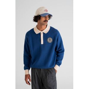 Prohibited Trui 'Cup'  donkerblauw / natuurwit