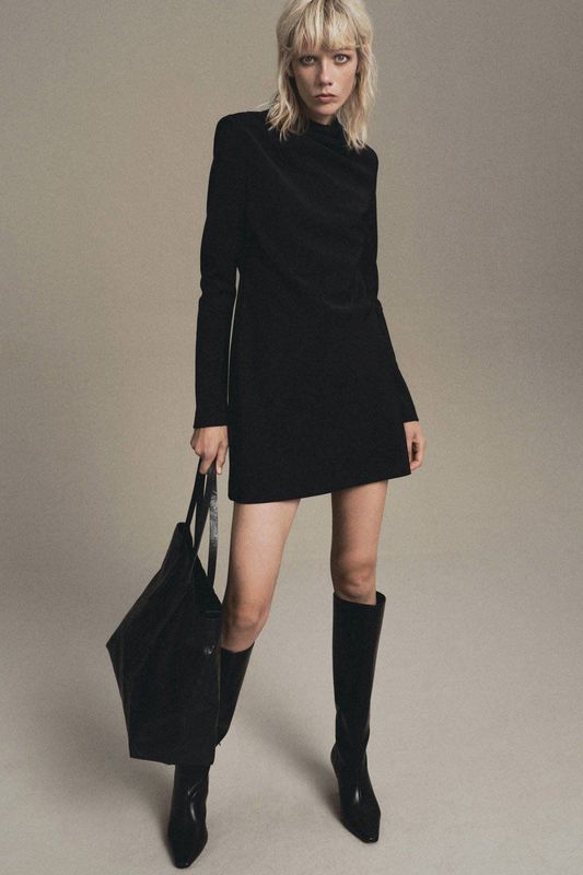 MANGO Jurk 'Natan'  zwart